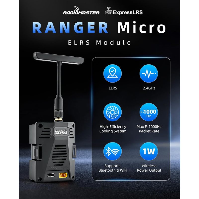 Модуль RadioMaster Ranger Micr – обзор и цена Radiomaster Ranger 2.4Ghz Elrs Module