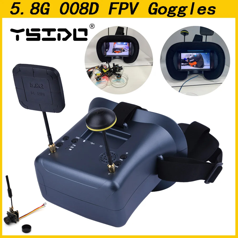 008D 5,8G 40CH 4,3 дюйма 800*4 – обзор и цена Skyzone Cobra X V2 Fpv Goggles
